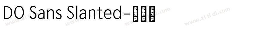 DO Sans Slanted字体转换